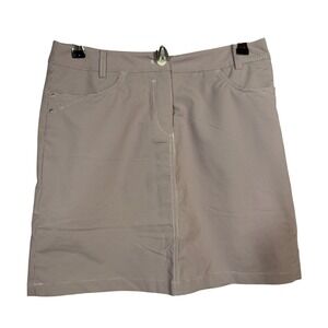 Nivo Golf‎ Skort Athletic Gingham Pleated Hem Maroon White Size 6
